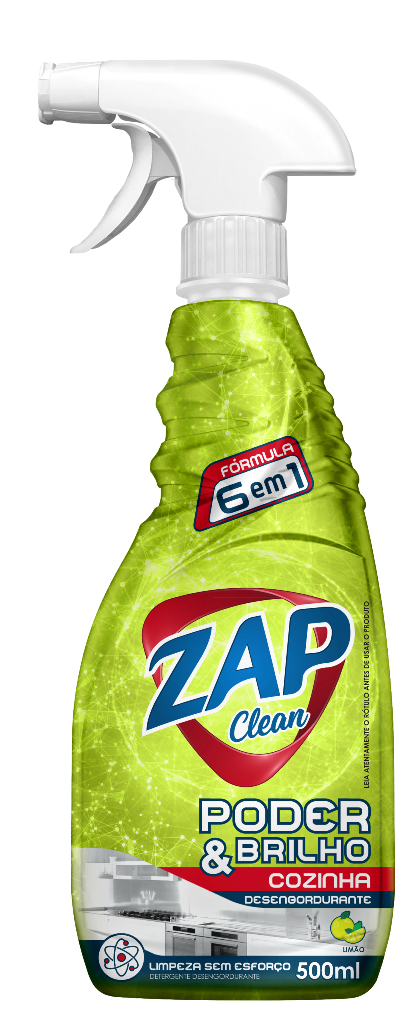 DESENGORDURANTE LIMAO ZAP CLEAN PODER E BRILHO - GATILHO 12X500ML