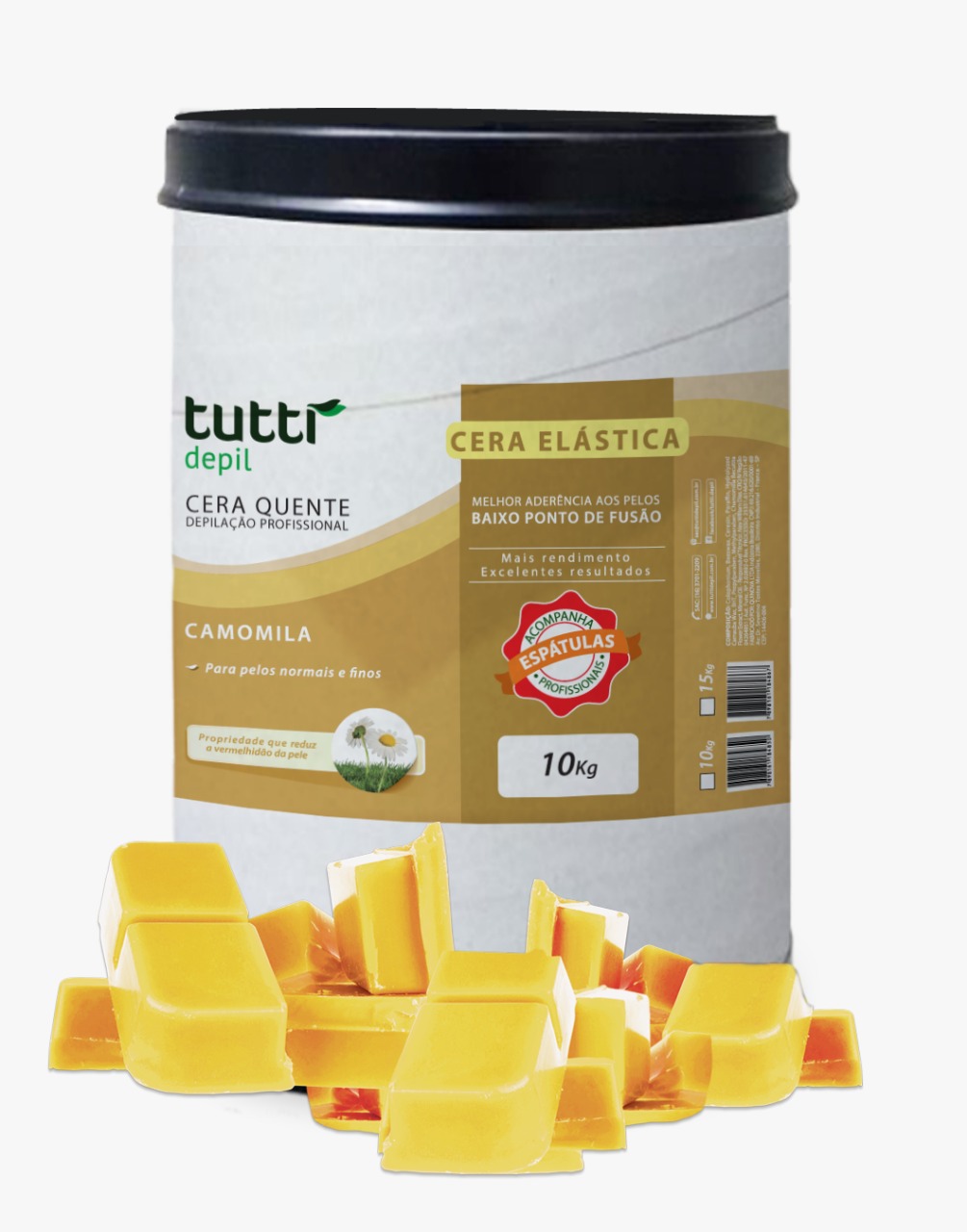 Cera Quente Camomila 10Kg Tutti Depil